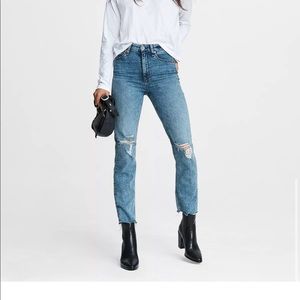 Rag & bone distressed denim